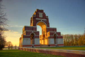 The Thiepval Memorial designed by Sir Edwin Lutyens, photograph courtesy