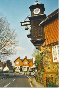 The village of Abinger Hammer, with the "Abinger Arms" in the background, Geograph, Colin Smith