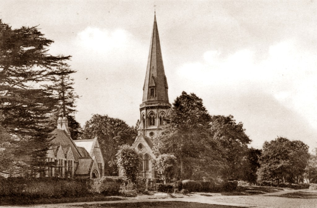 St Barnabas School, to which William Thomas and all his siblings went, Friths (date), from the postcard collection of