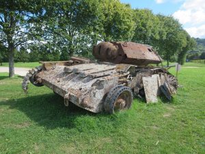 The second tank after excavation, on display at Denbies Wine Estate August 2017