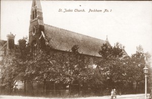 St Jude's Church, Peckham, now demolished, creditt....