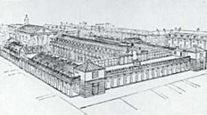 Drawing of Covent Garden Market building / credit....