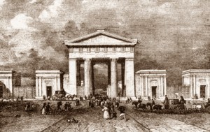 Entrance to London and Birmingham Railway c 1851 (the