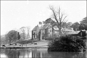 Fallapit House and lake about 1900, credit....