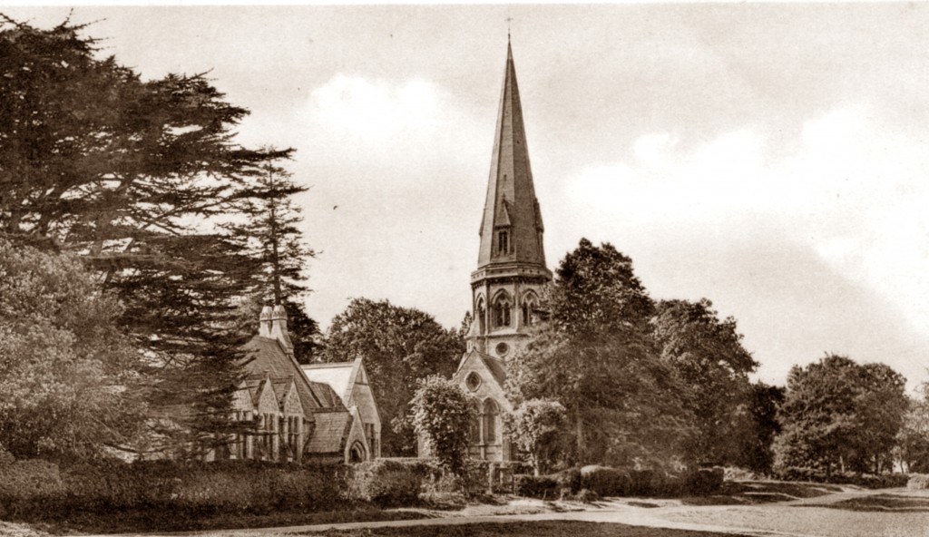 t Barnabas School nestling alongside the Church in 1906, Friths postcard from the collection of Alison 