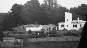 The estate buildings from which the new Denbies house was