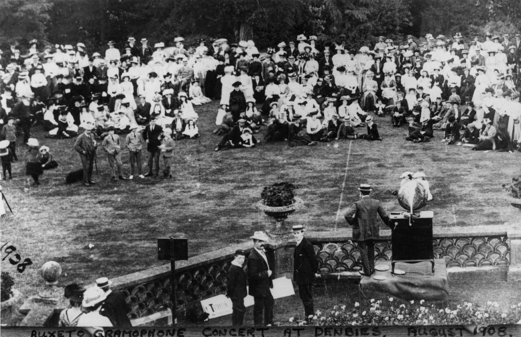 A Auxeto Gramophone Recital at Denbies on 19th August, 1908 - probably most of the estate's population were in attendance,