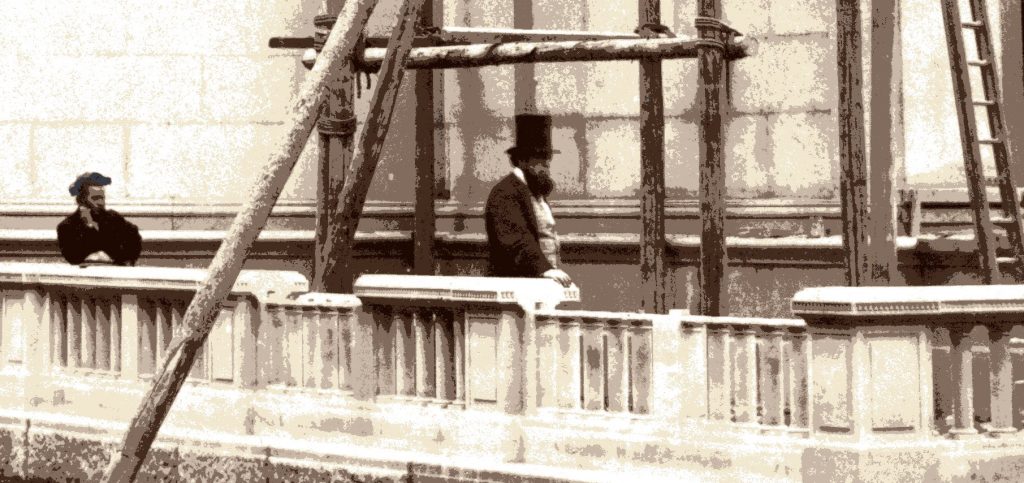 this George Dines supervising work at Frogmore Mausoleum 