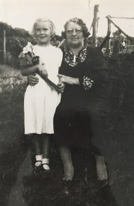 Mary Jane Wickham with a granddaughter